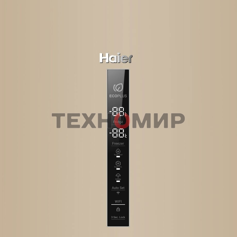 Холодильник Haier C2F637CGGU1 золотистый, двухкамерный, 278/108л, морозилка снизу, No Frost