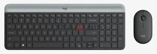 Комплект клавиатура+мышь Logitech MK470 беспроводной, USB, 1000 DPI, чёрный