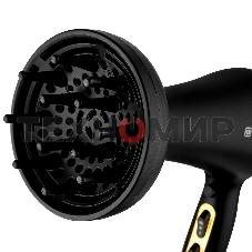 Фен BRAYER BR3010 черный/золотистый, 2200 Вт