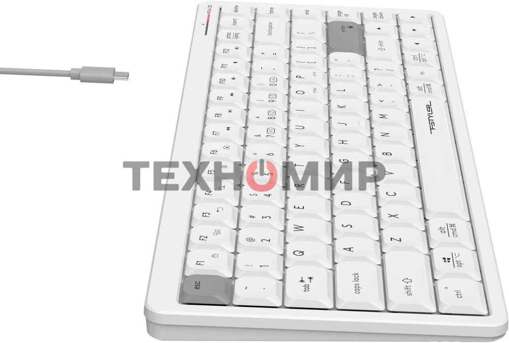 Клавиатура A4Tech FBX53C беспроводная, Bluetooth, радиоканал, белый