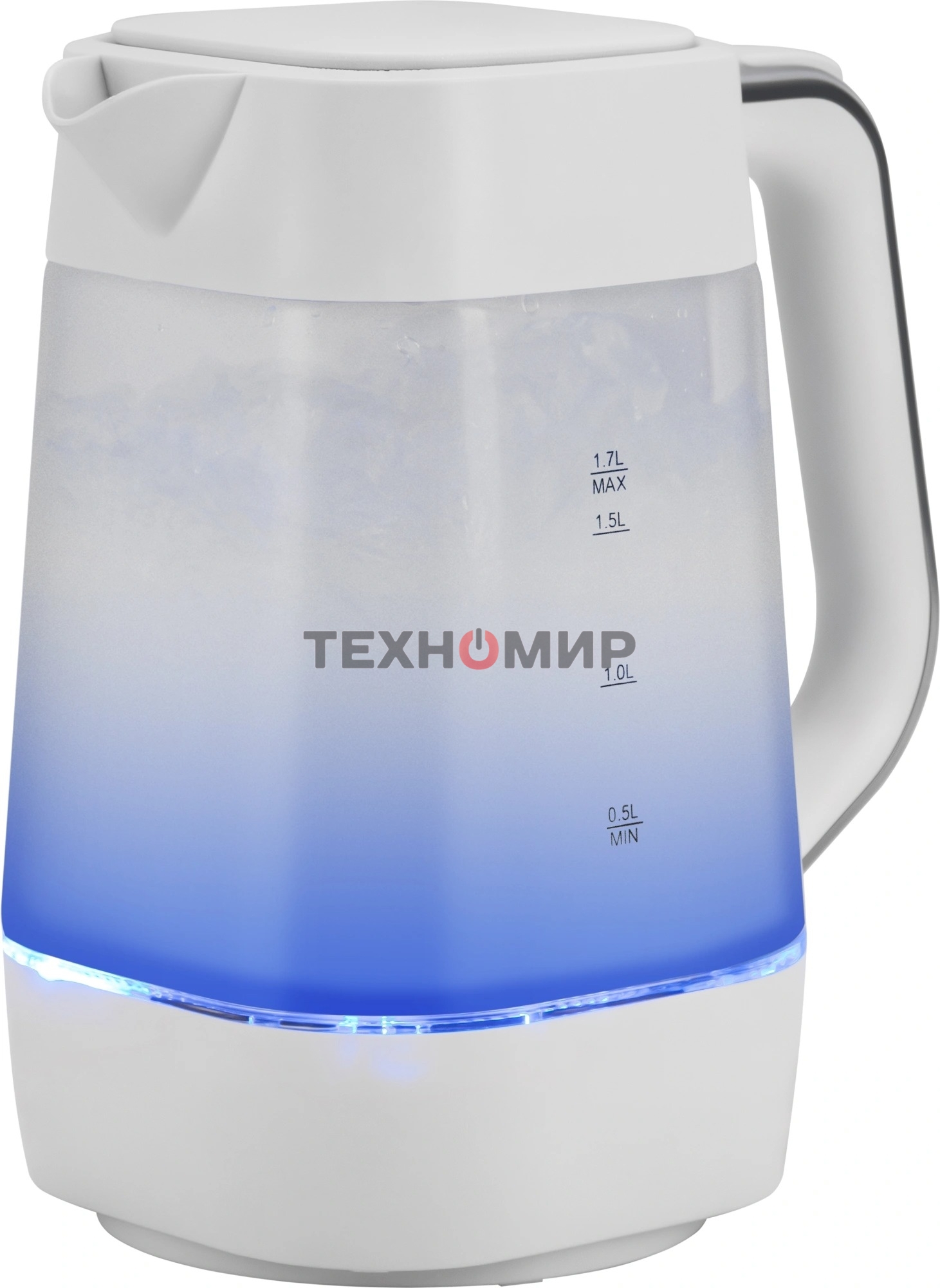 Чайник электрический Vitek VT-WK1058 1.7л. 2200Вт белый корпус: стекло/пластик