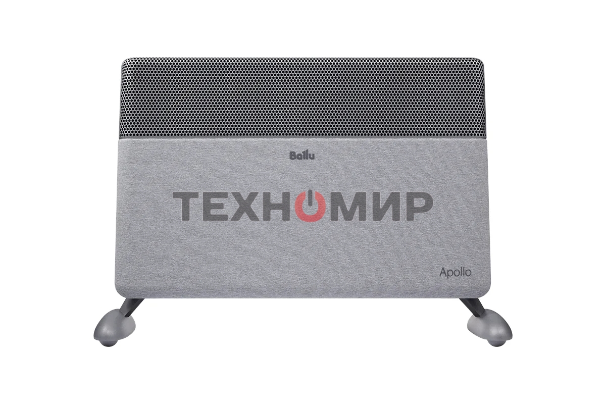 Конвектор электрический Ballu Apollo digital INVERTER Moon Gray BEC/ATI-2501 серый, 2500 Вт, 30 м2, термостат, дисплей, WiFi