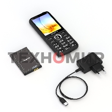 Мобильный телефон Maxvi K15n 4G черный