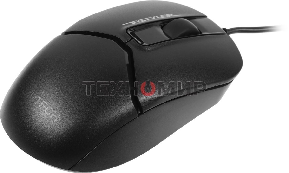 Мышь проводная A4Tech Fstyler FM12S черный, 1200 dpi, USB, кнопки - 3