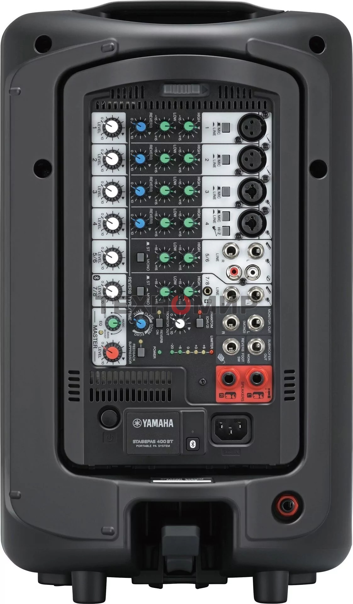 Система звукоусиления Yamaha STAGEPAS400BT портативная, 400 Вт, 2 х 8