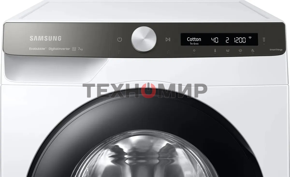 Стиральная машина Samsung WW70AG6S23ATLP белый, загрузка фронтальная 7 кг, 1200 об/мин, класс: A+++