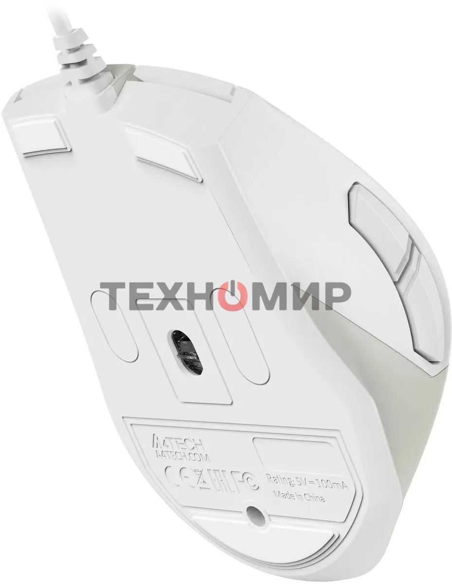 Мышь проводная A4Tech Fstyler FM45S Air бежевый, 2400 dpi, USB, кнопки - 7