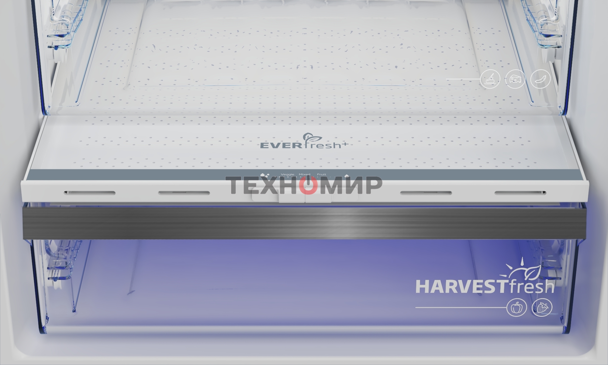 Холодильник Beko B5RCNK363ZXBR антрацит двухкамерный 220/100л морозилка снизу Total No Frost