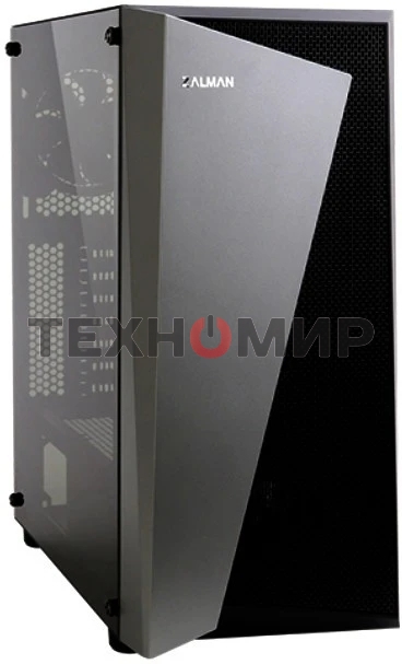 Компьютерный корпус ZALMAN S4 Plus, ATX, черный, WINDOW, 1x5.25