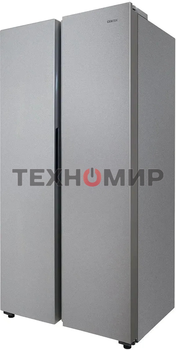 Холодильник Centek CT-1757 NF нержавеющая сталь двухкамерный 271/189л морозилка сбоку, No Frost, Side by Side