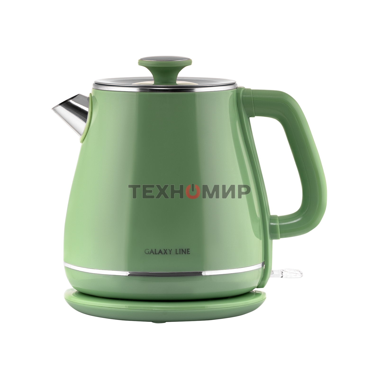 Чайник электрический Galaxy Line GL 0331, зеленый, пластик, двойная стенка из нержавеющей стали AISI 304 и пищевого пластика, 2200 Вт, 1.8 л, индикатор работы