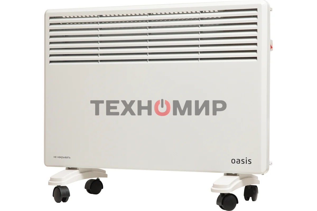 Конвектор электрический Oasis EK-15 белый, 1500 Вт, 20 м2, термостат, дисплей