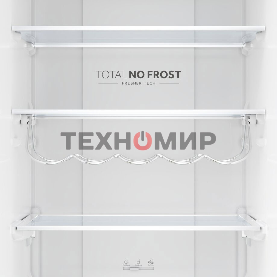 Холодильник Haier C2F637CGGU1 золотистый, двухкамерный, 278/108л, морозилка снизу, No Frost