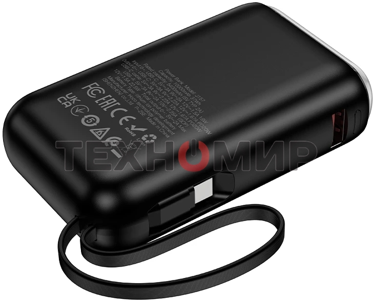 Портативный аккумулятор Hoco J157 10000mAh 2A черный (62055)