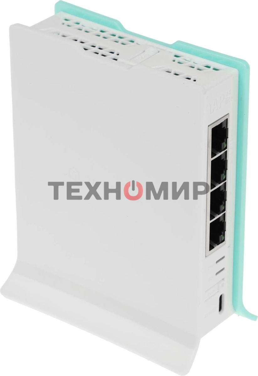 Роутер беспроводной MikroTik hAP ax lite (L41G-2AXD) AX600 10/100/1000BASE-TX голубой