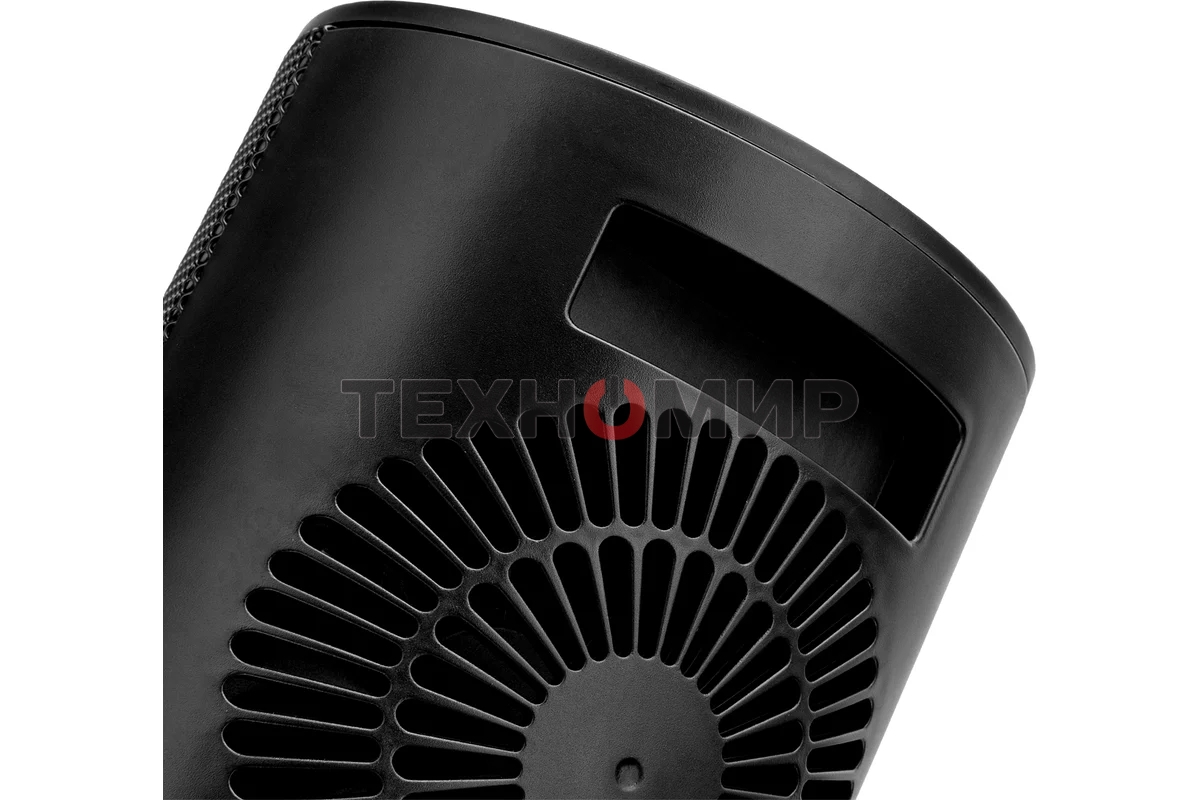 Тепловентилятор керамический Denzel DTFC-1200S, черный, 600/1200 Вт, 12 м2, 3 режима, термостат