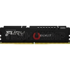 Оперативная память Kingston Fury Beast Black, DDR5, 32GB (1x32GB), 5600 MHz, CL36, с радиатором, чёрный
