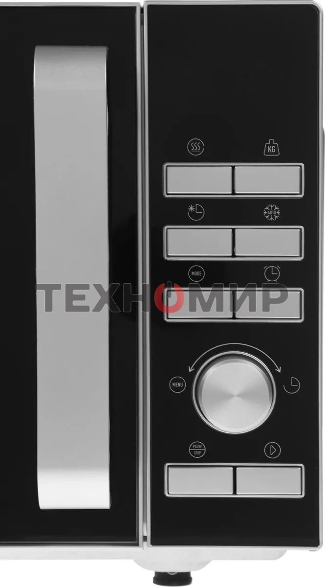 Микроволновая печь Galanz MOS-2402FDS серебристый/черный, 20 л, 800 Вт, переключатели - кнопки, поворотный механизм