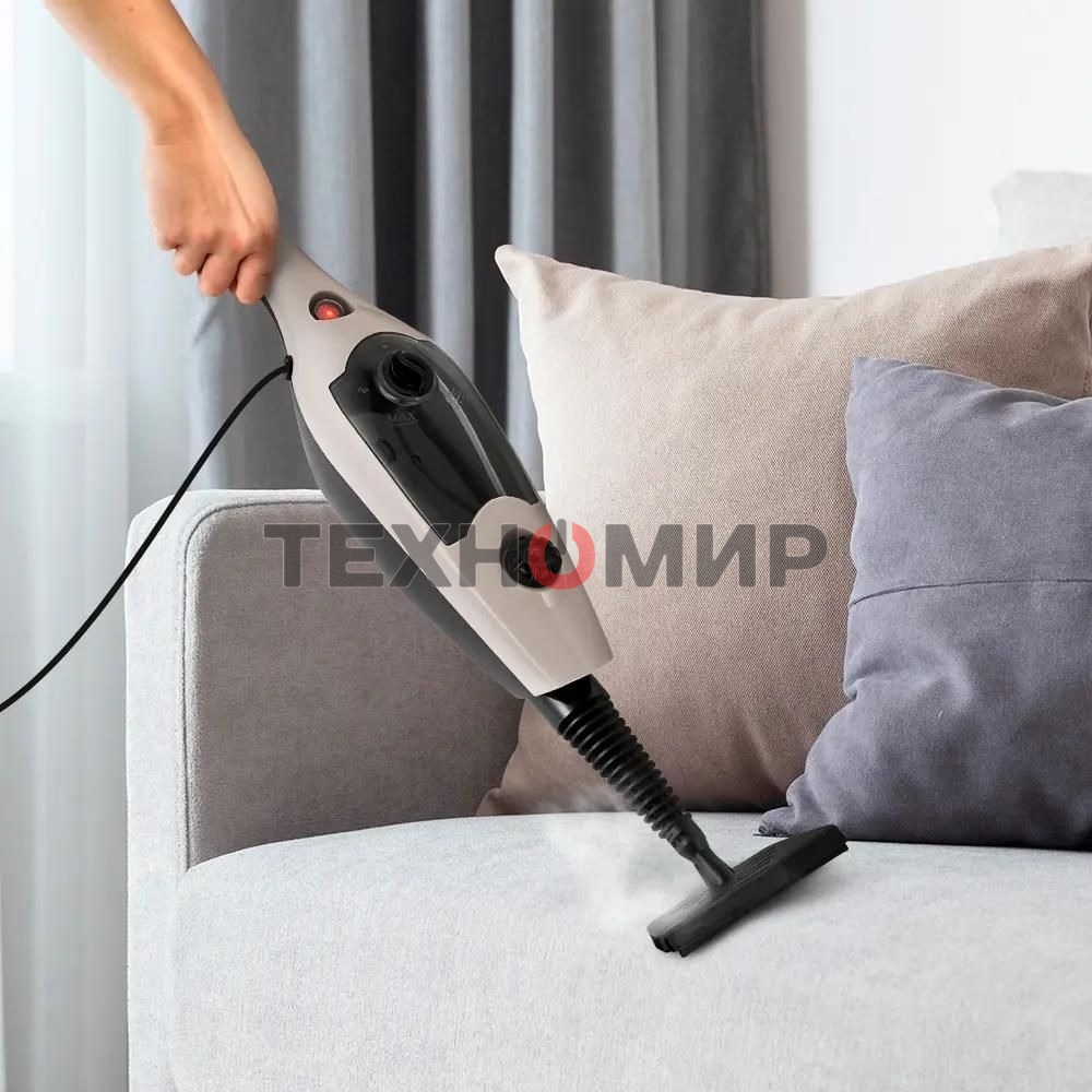 Швабра паровая Kitfort КТ-3929 1300Вт бежевый/черный