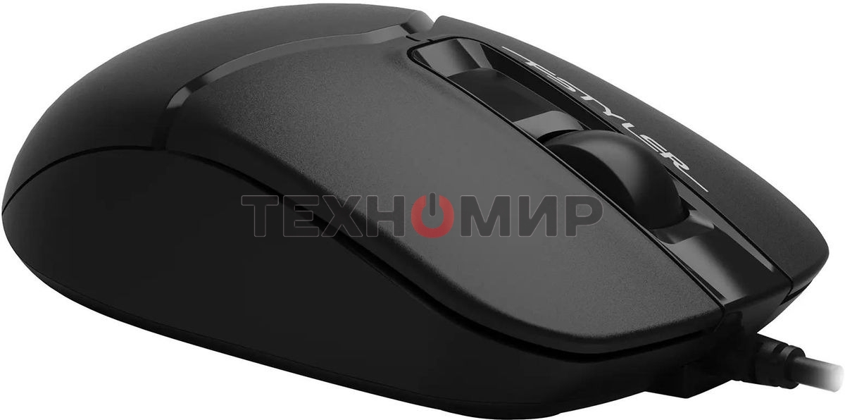 Мышь проводная A4Tech Fstyler FM12S черный, 1200 dpi, USB, кнопки - 3