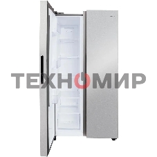 Холодильник Centek CT-1757 NF нержавеющая сталь двухкамерный 271/189л морозилка сбоку, No Frost, Side by Side