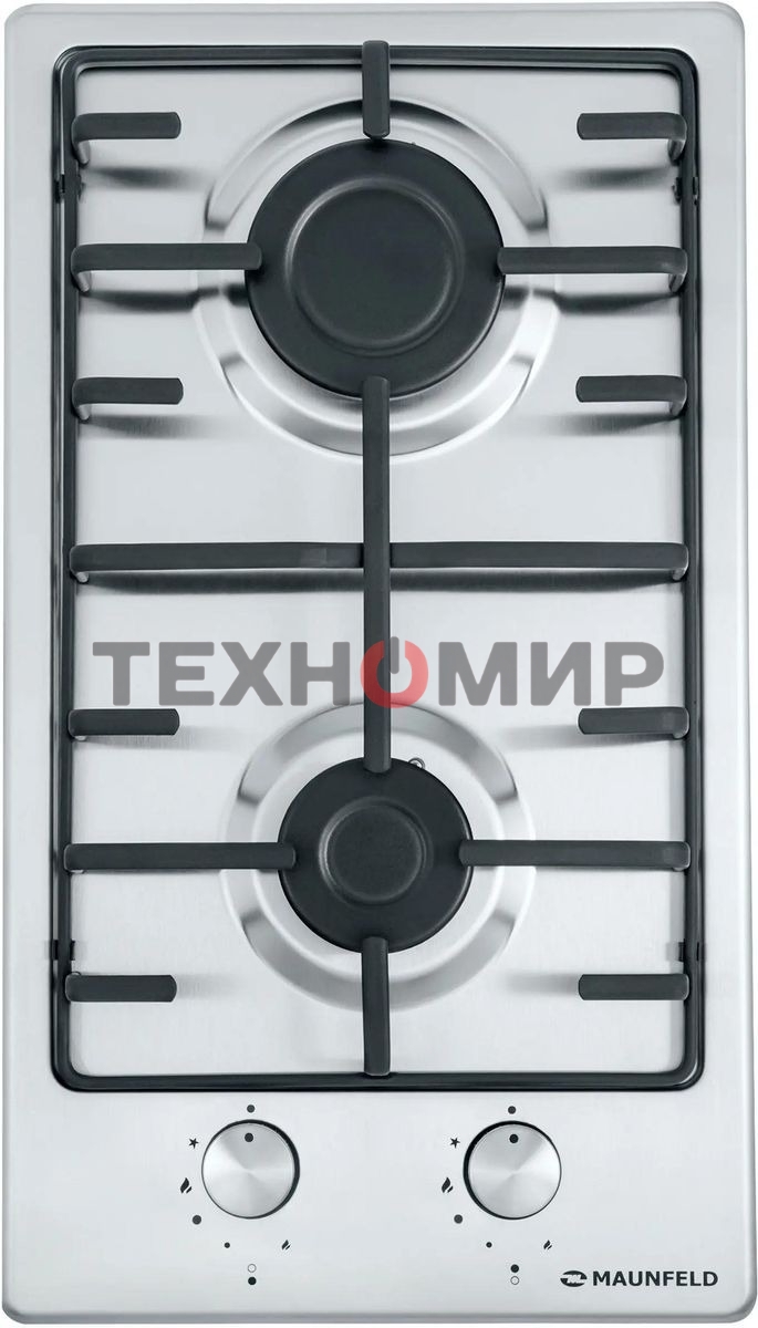 Газовая варочная панель Maunfeld EGHS.32.3ES/G, 2 конфорки, нержавеющая сталь