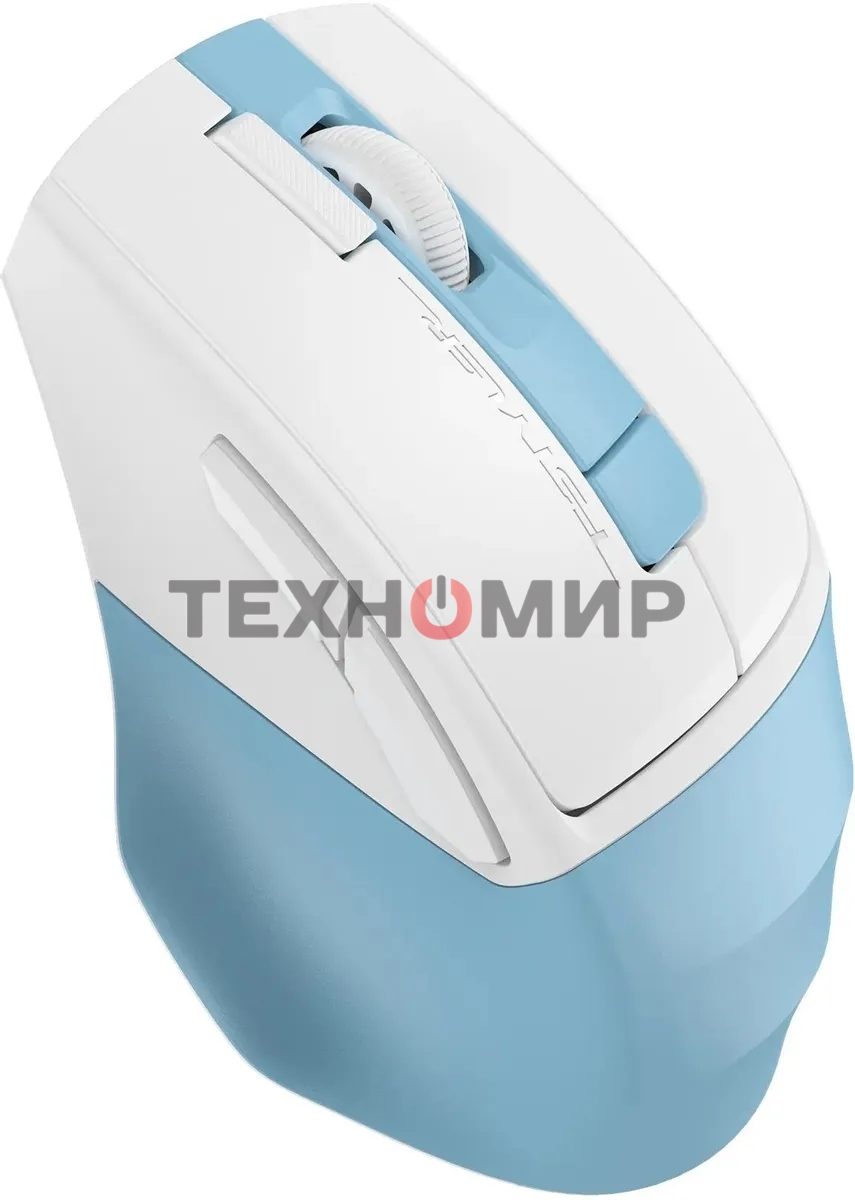 Мышь беспроводная A4Tech Fstyler FG45CS Air2 голубой/белый, 2000 dpi, радиоканал, USB, кнопки - 7