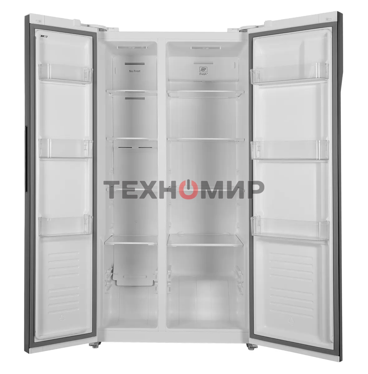 Холодильник Hyundai CS5003F белое двухкамерный 331/165л морозилка сбоку, Total No Frost, Side by Side