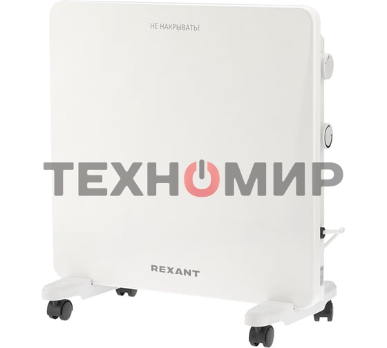 Конвектор электрический Rexant 60-0096, белый, 1000 Вт, 15 м2, механический термостат