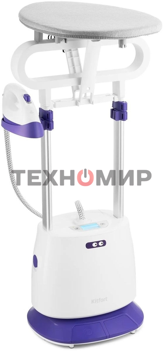 Отпариватель Kitfort КТ-996 белый/фиолетовый, 2300 Вт, 32 г/мин, 1600 мл