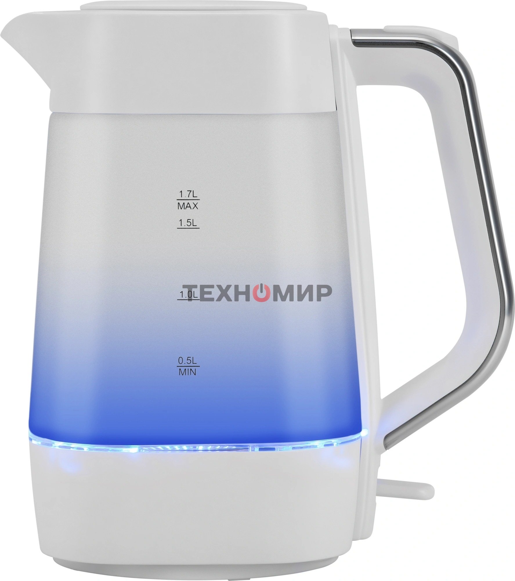 Чайник электрический Vitek VT-WK1058 1.7л. 2200Вт белый корпус: стекло/пластик