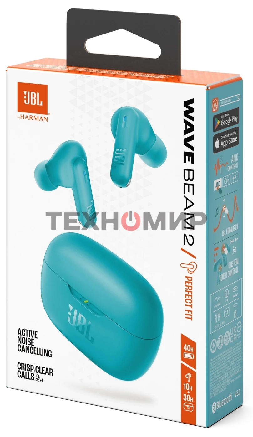 Наушники JBL Wave Beam 2 голубой