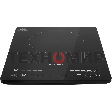 Плита настольная индукционная Hyundai HYC-0110 черный/серебристый закаленное стекло (настольная)