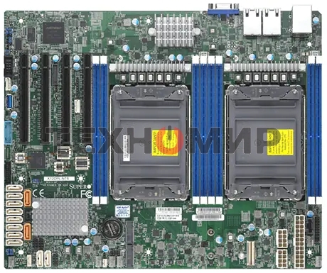 Материнская плата серверная Supermicro X12DPL-NT6-B, сокет LGA4189, Intel C621A, DDR4 ECC, 8xDDR4, 4xPCIe 4.0 x16, 2xM.2, 12xSATA, 2xRJ-45, ASPEED AST2600, ATX