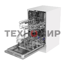 Встраиваемая посудомоечная машина HOMSAIR DW44L-2, серебристый, 44.8 см, 9 компл., 49 дБ, класс A++