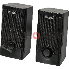 Колонки Sven 318 черный USB-порт ПК, ноутбука или адаптер 5V DC