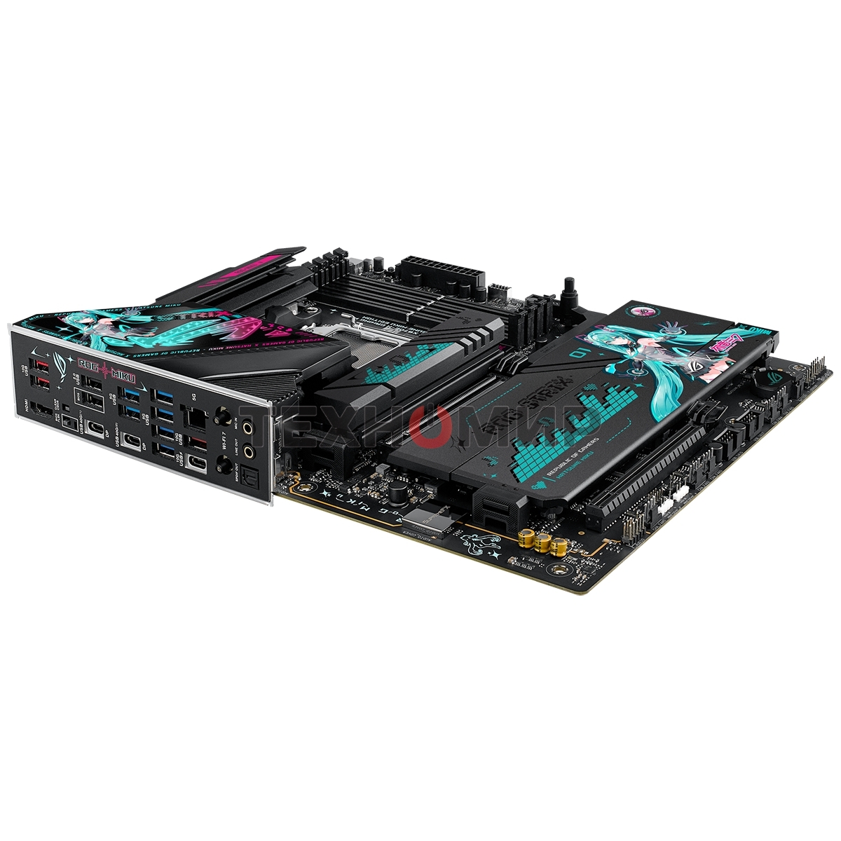 Материнская плата ASUS ROG STRIX X870E-H GAMING MIKU AM5 ATX 4xDDR5 2xPCIEx16 4xM.2 3xUSB-C HDMI 5GLAN Wi-Fi 7 