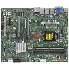 Материнская плата Supermicro MBD-X12SCA-F-B W-1200 CPU, 4 DIMM slots, Intel W480 controller for 4 SATA3 (6 Gbps) ports, RAID 0,1,5,10, 1 PCIe 3.0 x4, 2 PCIe 3.0 x16 slots, bulk