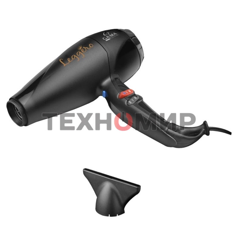 Фен GA.MA LEGGERO черный, 2400 Вт