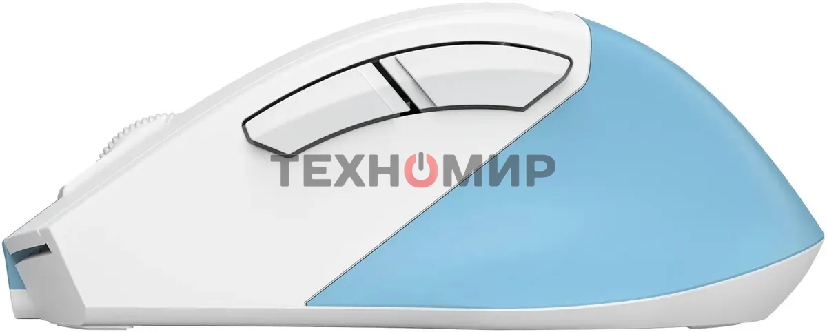 Мышь беспроводная A4Tech Fstyler FG45CS Air2 голубой/белый, 2000 dpi, радиоканал, USB, кнопки - 7