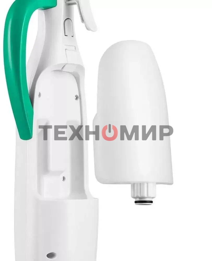 Швабра паровая Kitfort КТ-1098 белый/зеленый