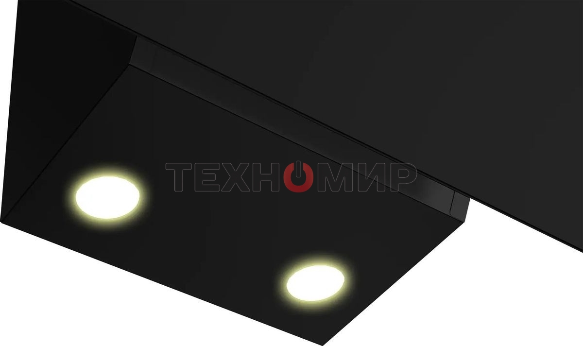 Вытяжка каминная Hotpoint HPHV 63LT BL, кнопочное управление, Черный