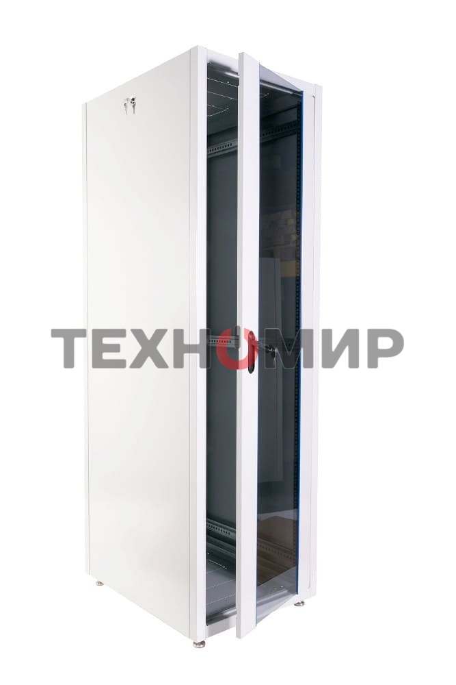 Шкаф телекоммуникационный напольный ЭКОНОМ 42U (600 × 600) дверь металл 2 шт.