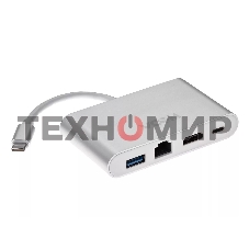 Кабель-адаптер USB3.1 Type-CM-->HDMI+USB3.0+RJ45+PD charging VCOM
