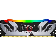 Оперативная память Kingston Fury Renegade, DDR5, 48Gb (1x48GB), 6400MHz, CL32, DIMM, с радиатором, RGB, серебристый/черный