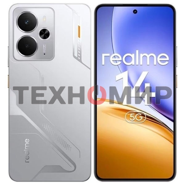 Смартфон Realme 14 5G RMX5070 8/256Gb серебристый