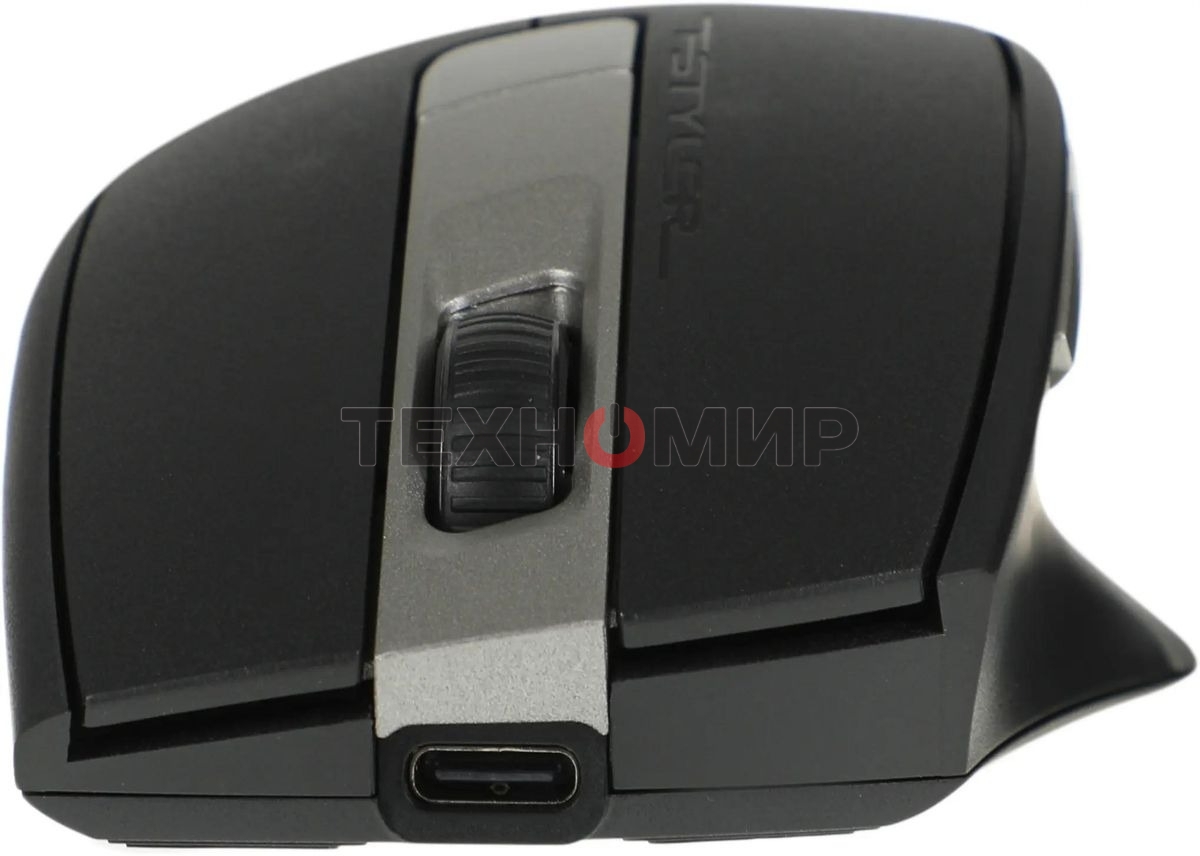 Мышь беспроводная A4Tech Fstyler FB35C серый/черный, 2000 dpi, радиоканал, Bluetooth, USB, кнопки - 6