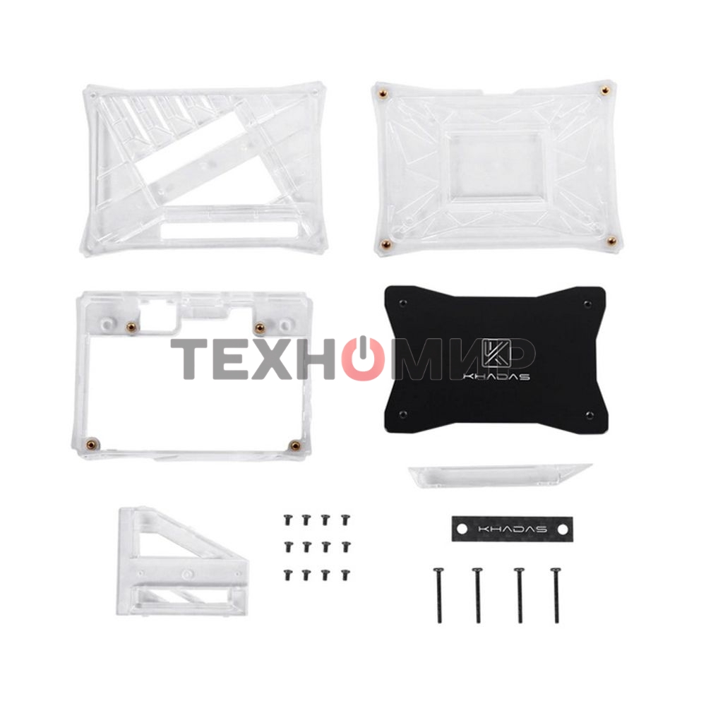 Компьютерный корпус Khadas DIY Case Transparent VIMs DIY Case, Transparent, with heavy metal plate