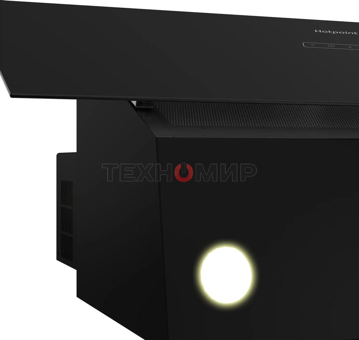 Вытяжка каминная Hotpoint HPHV 63LT BL, кнопочное управление, Черный