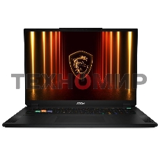 Ноутбук MSI Stealth 18 HX AI A2XWJG-052RU черный Core Ultra 9 275HX 64Gb SSD 2Tb NVIDIA GeForce RTX 5090 для ноутбуков 24Gb 18